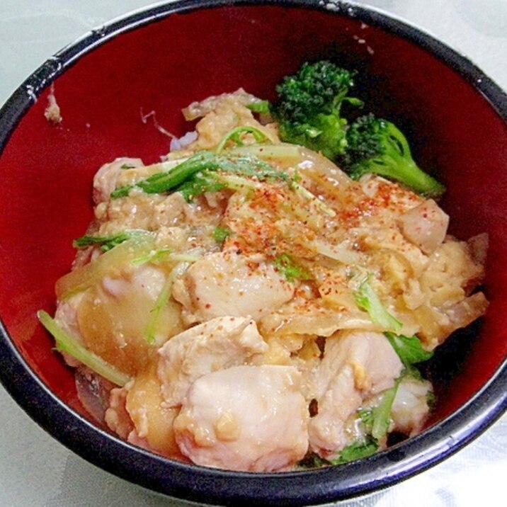 鶏胸肉でも柔らか♪親子丼